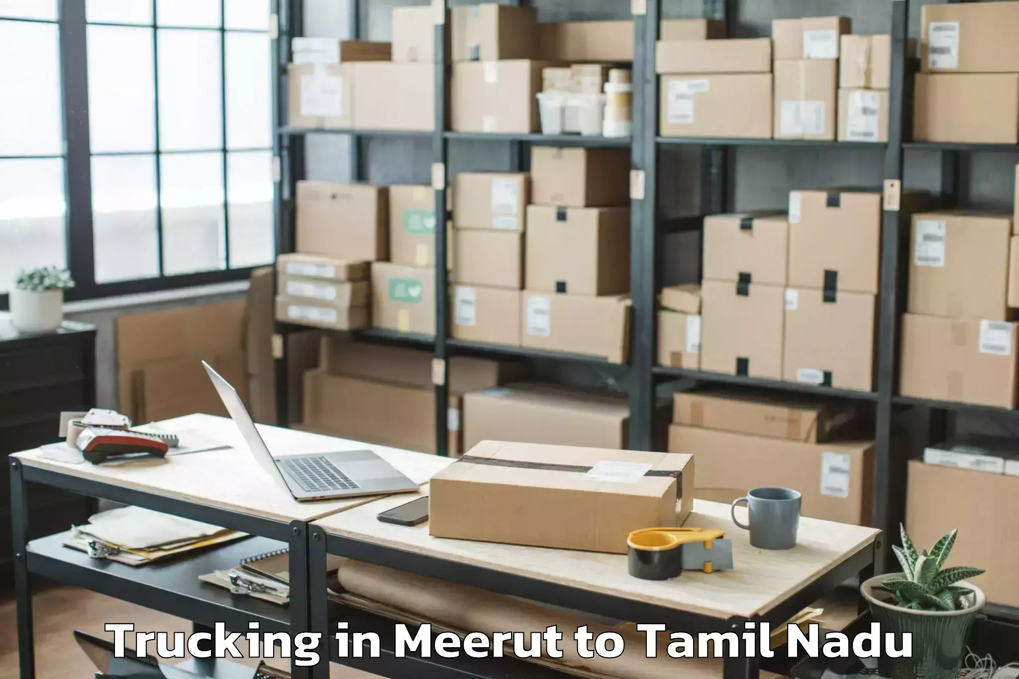 Reliable Meerut to Kanchipuram Trucking